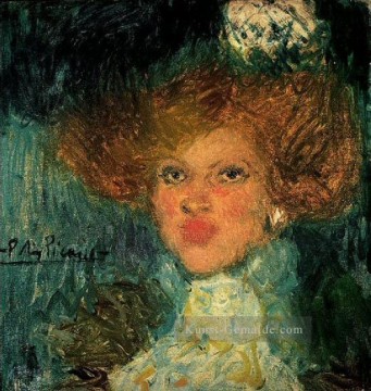 Tete femme3 1900 Pablo Picasso Ölgemälde